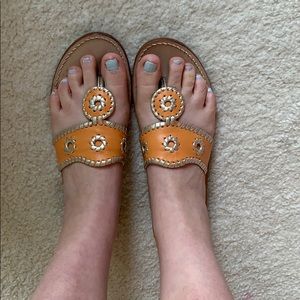 Jack Rogers Orange Flat Sandal